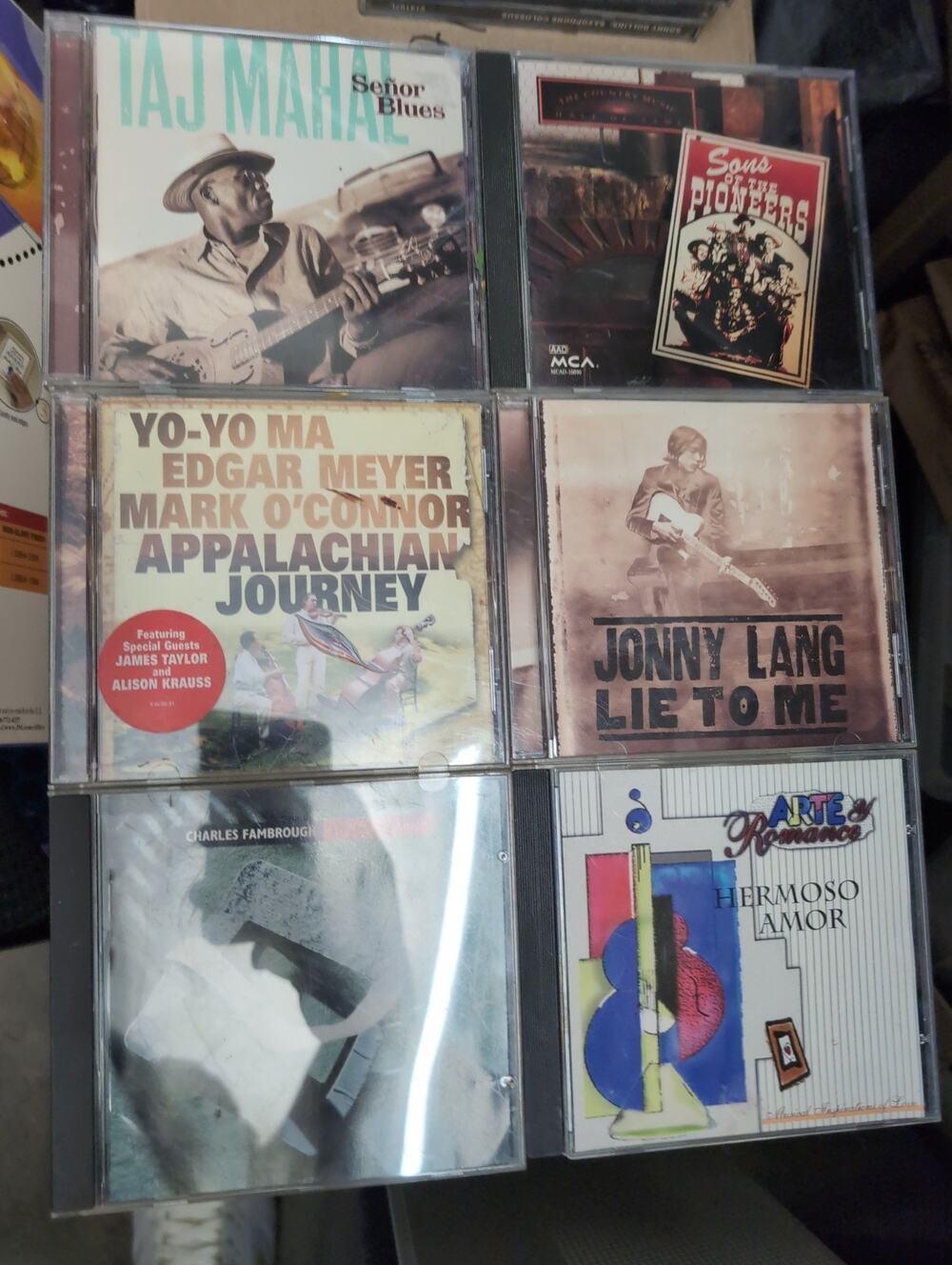 Lot of 6 Audio CDs Blues Americana Classical Rock Taj Mahal Jonny Lang YoYo Ma
